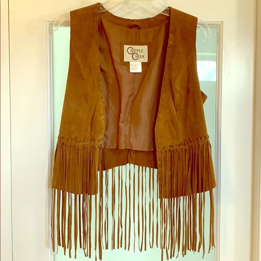 Leather boho vest 💋